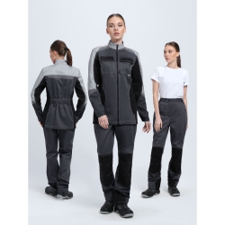 Куртка зимняя Бригада NEW (тк.Смесовая,210), т.синий/лимонный